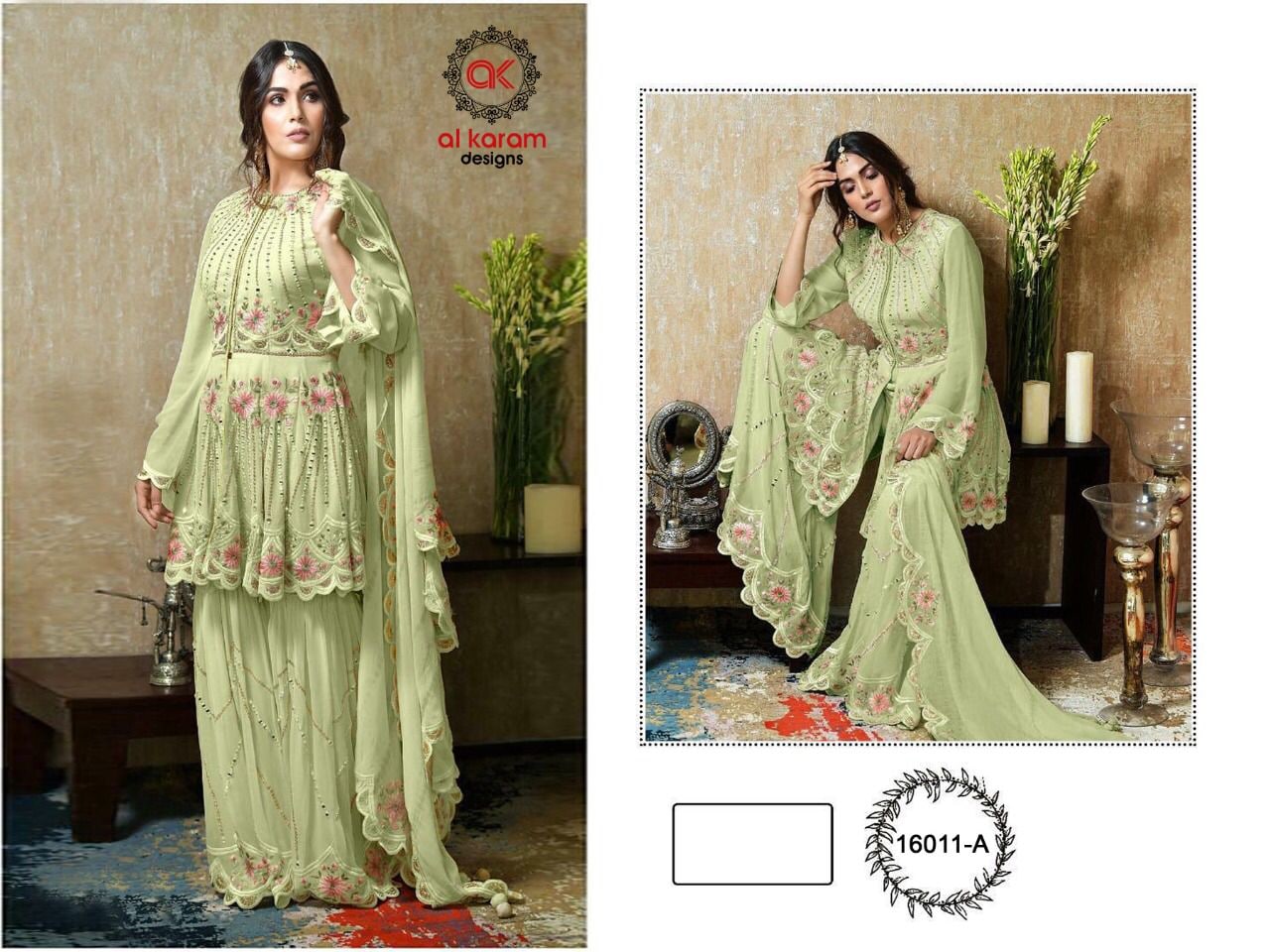 Al Karam 16011 Color Set Pakistani Suits Catalog
